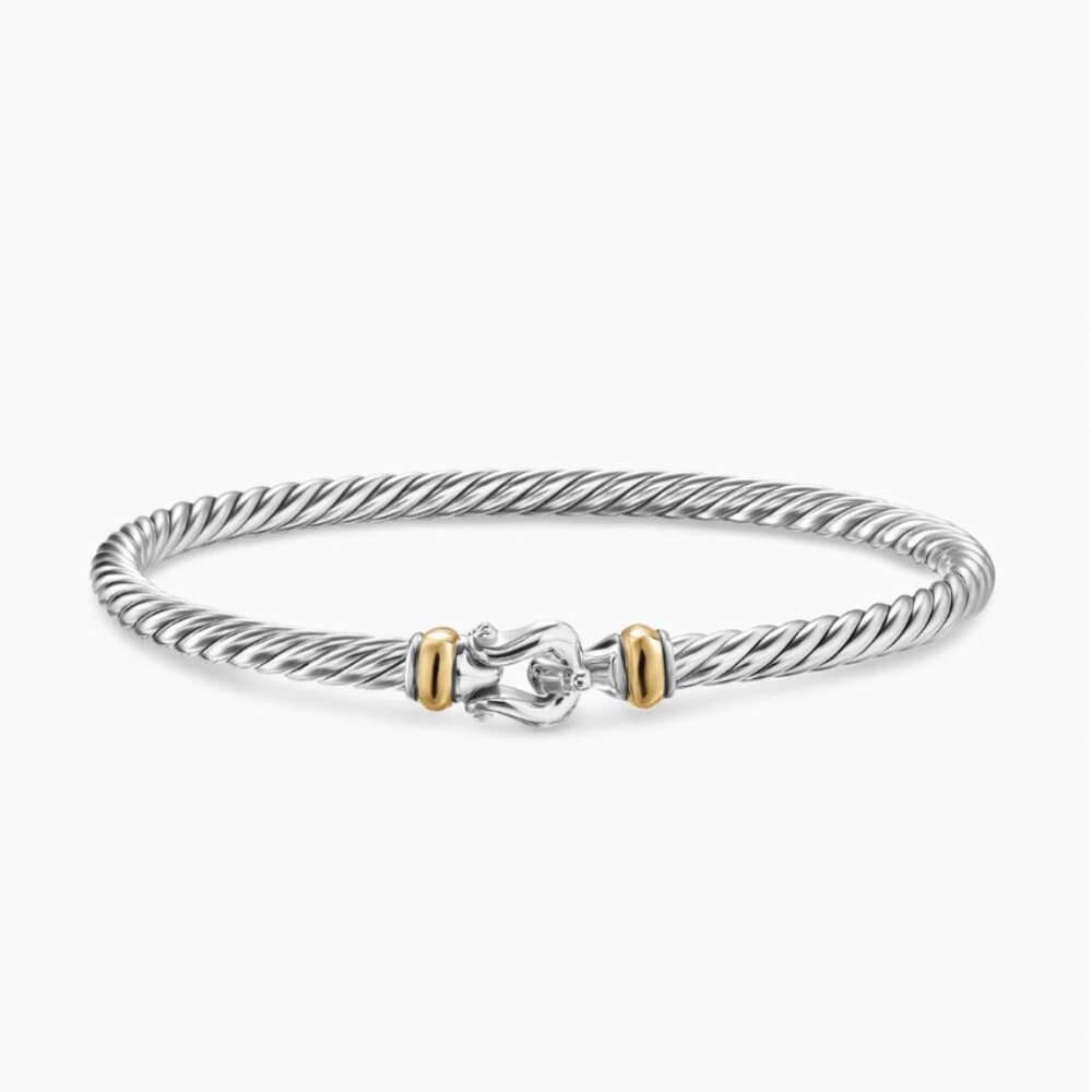 [David Yurman] Buckle Classic Cable Bracelet, 4mm